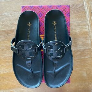 Tory Burch Miller Cloud Sandals - Black